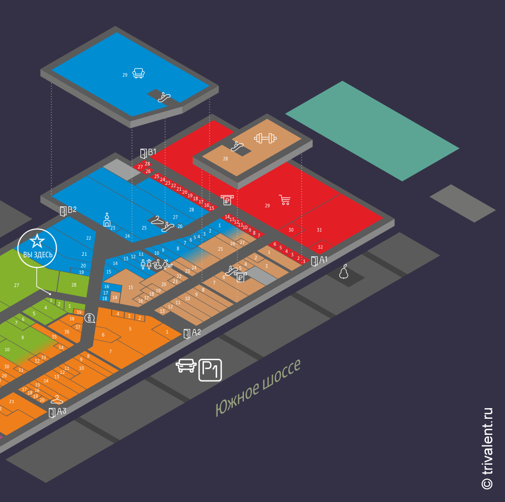 карта торгового центра